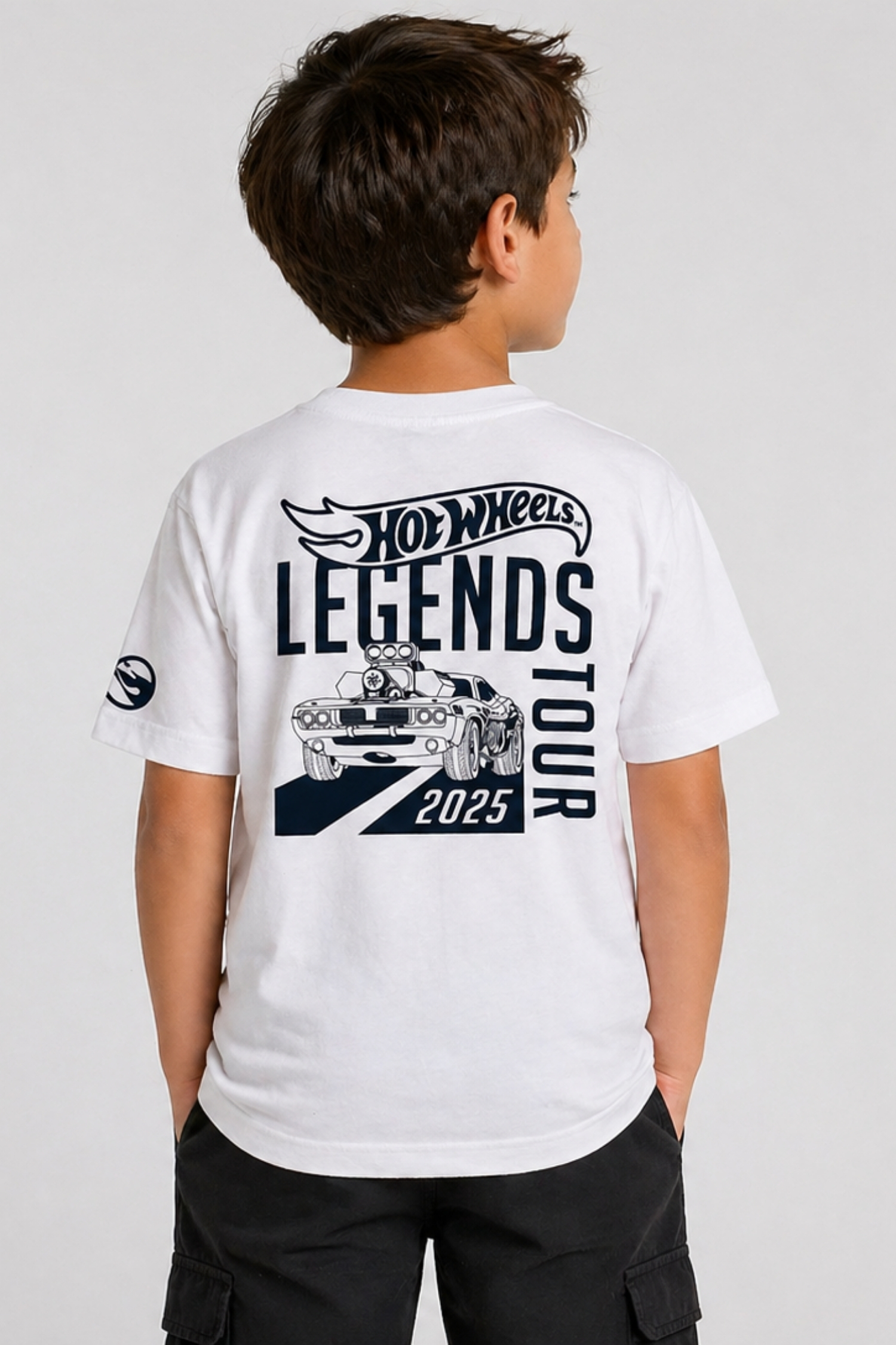 Hot Wheels Erkek Çocuk Tişört Beyaz T-Shirt - Görsel 3