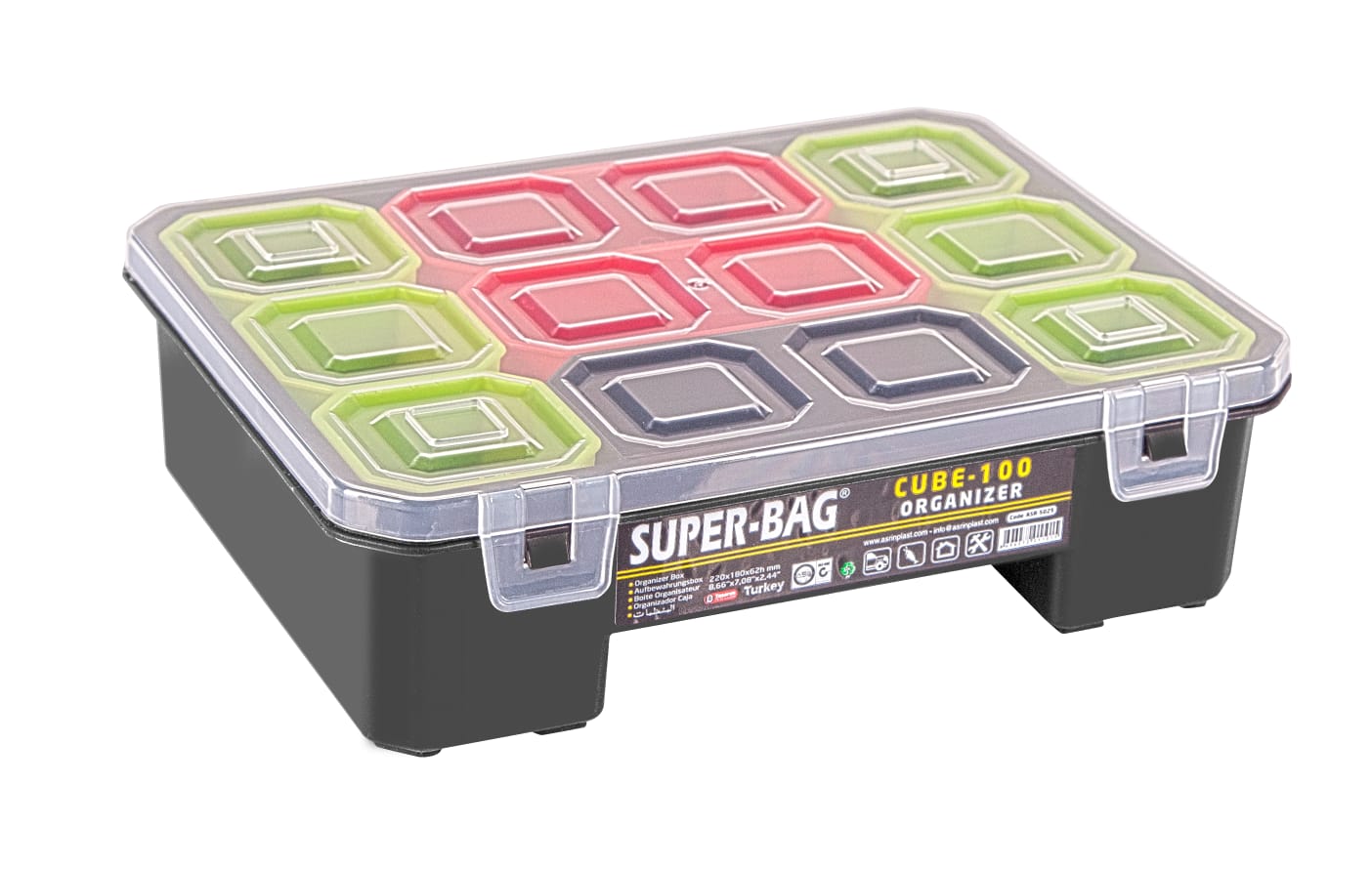 Tabure Takım Çantası + 2'li Küp Organizer Set - Görsel 3